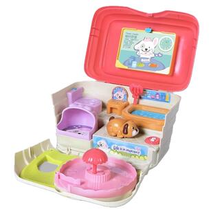 谷雨宠物屋小狗养成屋仿真汪汪音效过家家生活场景玩具男女孩玩具