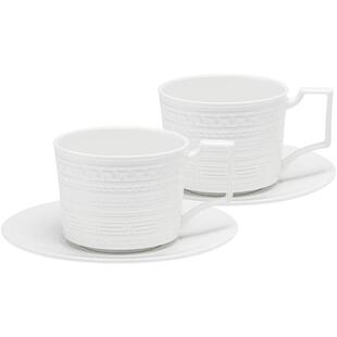 WEDGWOOD威基伍德意大利浮雕杯碟咖啡杯碟骨瓷杯子碟子欧式奢华