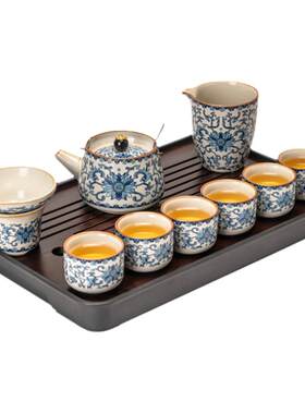 匠序2026新款青花功夫茶具套装