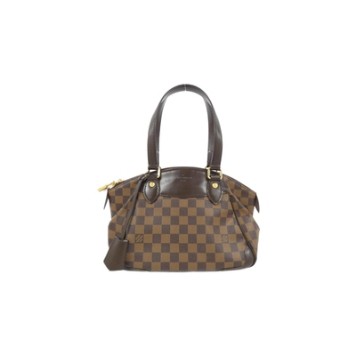 中古LV路易威登女包A级95新Damier Verona44棋盘格单肩包高级正品