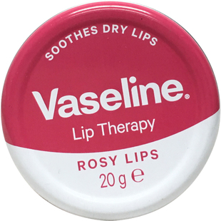 【自营】Vaseline凡士林保湿滋润护唇膏润唇膏唇膜20g玫瑰味/原味