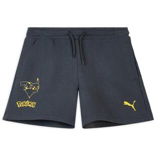 POKÉMON宝可梦联名纯棉运动短裤男童PUMA彪马夏季针织裤子634946
