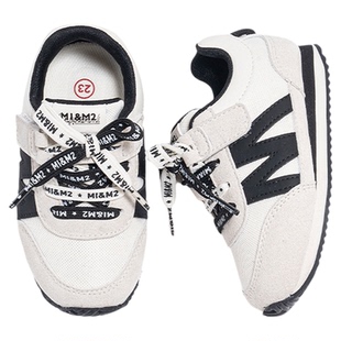 m1m2西班牙童鞋儿童运动鞋男宝宝机能鞋防踢中小童休闲女童阿甘鞋