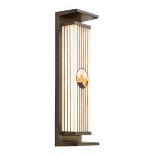 太阳能壁灯户外庭院灯别墅室外防水现代中式大门口两侧门柱外墙灯