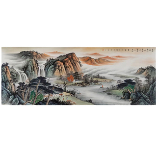 美协名家纯手绘山水画国画真迹客厅办公室装饰画收藏送礼挂画