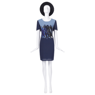 LIANGNUO靓诺薰衣草色连衣裙LL16241A