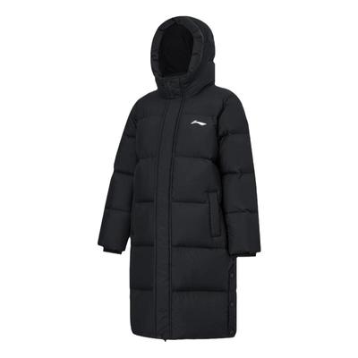 李宁儿童羽绒服长款加厚85%鸭绒