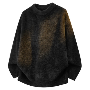 班尼路SK过年新衣服圆领毛衣男宽松冬季马年红色保暖亲肤针织衫YS