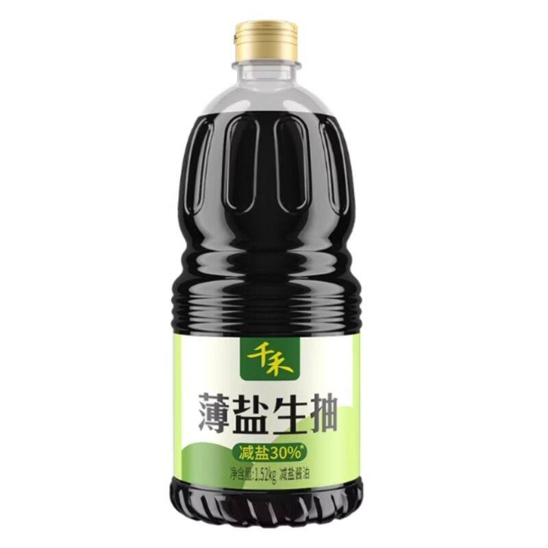 千禾.薄盐生抽酱油1.52kg