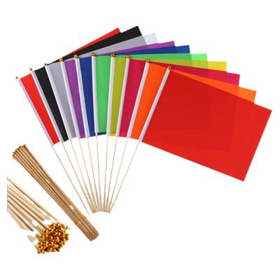 实心竹竿标识小彩旗活动做操表演