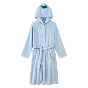 小番薯potatokids儿童吸水浴袍新款睡袍亲子男童游泳女童浴衣浴巾