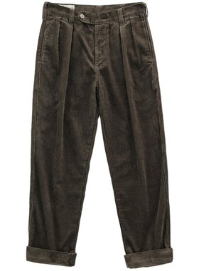 vintage美式复古直筒条绒休闲裤