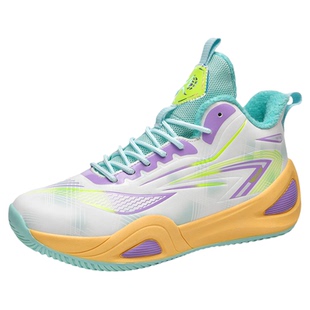 篮球加绒保暧二棉鞋秋冬季男孩皮面防水大童初中学生防滑运动球鞋