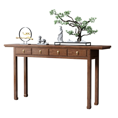 新中式胡桃木新中式六件套迪美尔