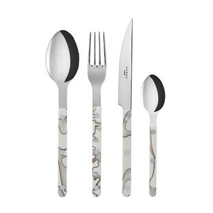 Sabre Paris黑白沙丘不锈钢牛排刀叉高级西餐餐具套装勺子叉子