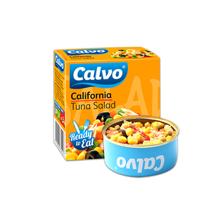 Calvo凯芙加利福尼亚风味金枪鱼色拉罐头150g即食代餐冷菜吞拿鱼