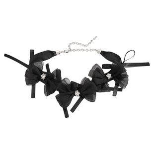 USELESSOBJECTS优优璐同款手工丝带蝴蝶结choker轻奢高级锁骨链