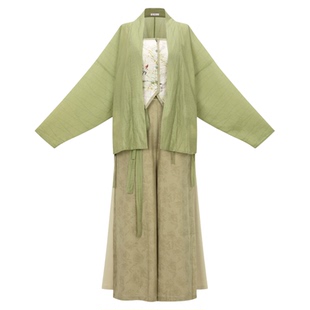 花朝记｜美术生｜宋制汉服元素飞机袖宋裤吊带国风水墨日常文艺风