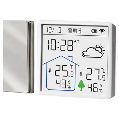 得力温湿度计家用室内专用电子