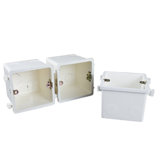 86型PVC拼装盒暗盒60 70 开关插座通用底盒接线盒塑料 6 7公分深