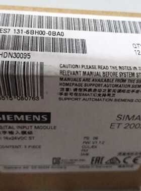 议价6ES7131-6BH00-0BA0西门子ET200数字模块6ES7 131-6BH00-0BA0