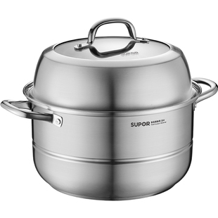 苏泊尔蒸锅家用304不锈钢蒸锅加厚多层馒头蒸煮炖汤锅电磁炉通用