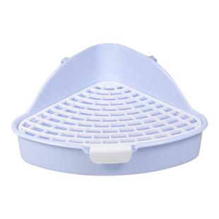 兔子厕所加高防喷尿盆小宠物便盆荷兰猪龙猫宠物兔大小号三角厕所