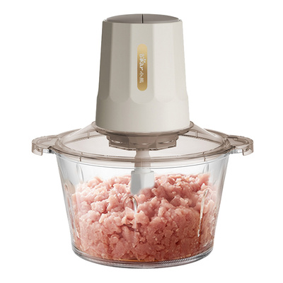 小熊绞肉机玻璃不锈钢双档约2L