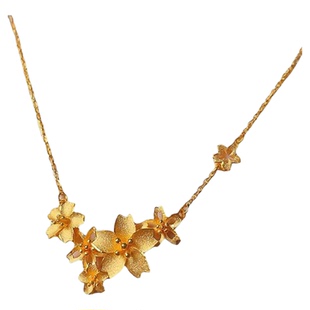 三生花项链五花镂空花朵仿真锁骨链幸福花吊坠送礼物