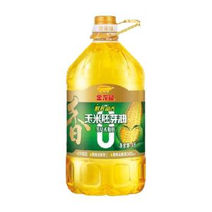 金龙鱼零反鲜榨甜香玉米胚芽油4L/桶营养食用油家用