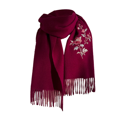 羊毛围巾礼盒送妈妈中老年人奶奶婆婆长辈羊绒生日的礼物实用女士