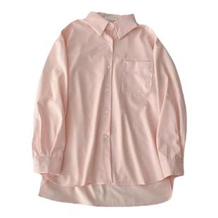 衬衫2025年春夏新款女装韩版宽松百搭复古港风春季上衣女士衬衣冬