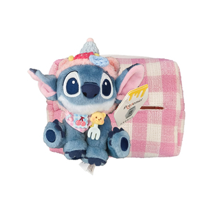 正版史迪仔车载纸巾盒挂式可爱汽车纸抽袋车用收纳挂袋车内抽纸盒