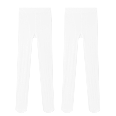 安奈儿清仓儿童袜子女童裤袜春季款防滑白色打底舞蹈袜女孩长筒袜