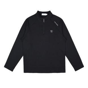 雷迪波尔男装户外上衣2025秋季新款运动半拉链塑性显瘦弹力卫衣男