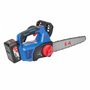 东成12寸锂电链条锯900W大功率手提电锯大功率伐木锯充电式电链锯