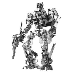 机械党擎天柱手机支架 全金属变形4金刚机器人模型组装套件送男生
