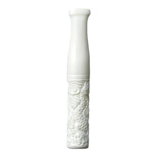 绿伞猛犸象牙烟嘴过滤器高端轻奢雕刻手把件吸烟过滤嘴粗中细三用