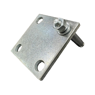 镀锌铁板预埋件钢板预埋板四孔钢管底座圆孔护栏钢结构幕墙连接件