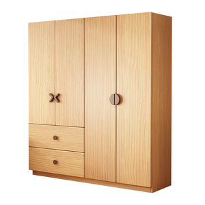 全实木衣柜家用卧室小户型衣柜儿童衣柜原木松木收纳柜简易储物柜