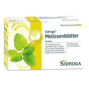 欧洲直邮德国药房Sidroga抗焦虑烦躁不安失眠香蜂花草茶包20X1.5g
