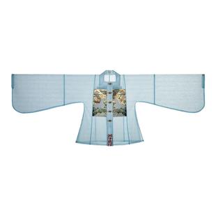 卿子赋女童汉服明制方领短衫兔子补仿真丝女宝马面裙儿童23年夏款