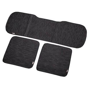 汽车坐垫亚麻三件套四季通用卡扣荞麦壳后座后排通用夏季单片座垫