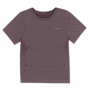 运动短袖T恤女新款紧身速干衣跑步红色修身健身服半袖瑜伽服上衣