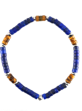 14K包金天然青金虎眼石手链