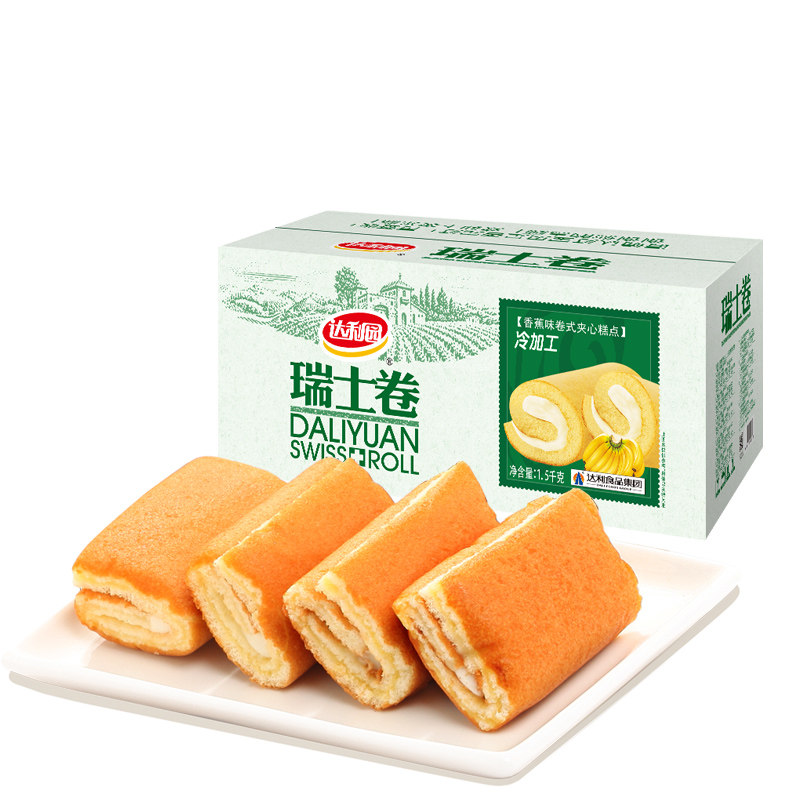 达利园瑞士卷蛋糕面包早餐多口味