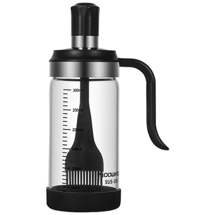 厨房刷子油瓶一体烙饼刷子烧烤专用耐高温硅胶油刷瓶烘焙玻璃油壶