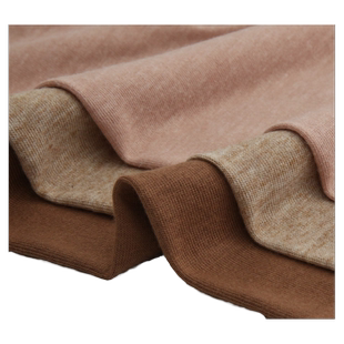 精梳仿羊毛羊绒布料春秋季打底衫t恤薄针织外套亲肤柔软服装面料