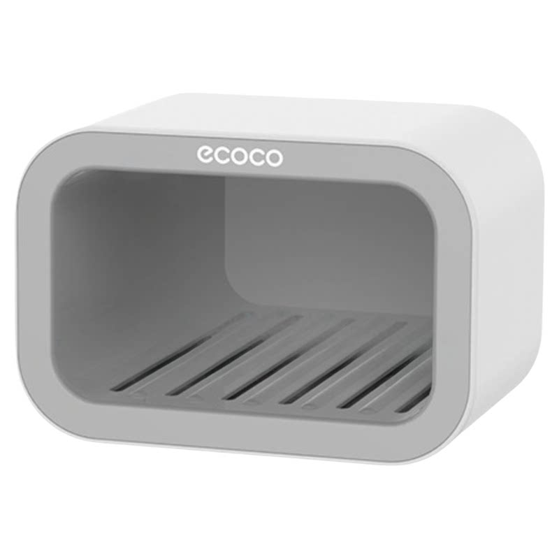 ecoco吸盘免打孔沥水多层皂盒