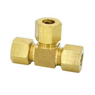 加厚铜卡套直通三通弯头四通6/8/10/12mm加湿器船舶高压铜管接头